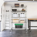 Seville Classics UltraDurable Heavy Duty NSF Solid Steel Wire Rack Storage Unit Organizer for Garage, Warehouse, Office, Restaurant, Classroom, Kitchen, 5-Tier Shelving, 48" W x 24" D by CozyNest Decor