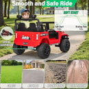2 Seater Ride On Car Truck with Remote Control XL, Kids 24V Battery Powered Electric Vihicle w/21 in Seat, 3 Speeds, 2WD/4WD Switichable, Shock Absorbers,Bluetooth, Flower, Gift Choice by TinyTreasures Baby Boutique