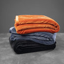 Mellowdy Extra Thick Hearty Plush Flannel Blanket (Burnt Orange, 60x80) - 500GSM Twin Size Warm Blanket for Winter, Fall | Soft, Fluffy, Cuddly, Perfect for Bed, Oversized Throw for Couch, Sofa by CozyNest Decor