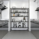 Seville Classics UltraDurable Heavy Duty NSF Solid Steel Wire Rack Storage Unit, Organizer for Garage, Warehouse, Office, Restaurant, Classroom, Kitchen, Black, 5-Tier Shelving, 60" W x 18" D by CozyNest Decor