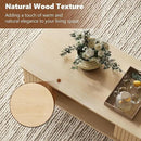 LAZZO Coffee Table with Storage Center Table for Living Room Rectangle Coffee Table with Rounded Edges,Easy Assembly, Natural Wood by CozyNest Decor