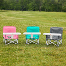 Bright Starts Pop 'N Sit Portable Booster, Indoor/Outdoor Use, Floor Seat with Feeding Tray, Pink, 6 Mos - 3 Yrs by TinyTreasures Baby Boutique