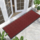 Yimobra Front Door Mat Outdoor Indoor 72x24, All-Season, All-Weather, Heavy Duty Welcome Door Mats Outside Entrance, Non Slip Porch Patio Entrance Mat, Red by CozyNest Decor