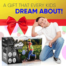 Hurtle 3-Wheeled Scooter for Kids - Wheel LED Lights, Adjustable Lean-to-Steer Handlebar, and Foldable Seat - Sit or Stand Ride with Brake for Boys and Girls Ages 1-14 Years Old by TinyTreasures Baby Boutique