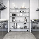 Seville Classics UltraDurable Heavy Duty NSF Solid Steel Wire Rack Storage Unit Organizer for Garage, Warehouse, Office, Restaurant, Classroom, Kitchen, 5-Tier Shelving, 60" W x 18" D by CozyNest Decor