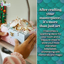 Pinwheel Crafts Mermaid DIY Jewelry Box Kit for Girls Ages 6+ - 530Pc Make Your Own Jewelry Box, DIY Craft Kits - Mermaid Craft Gifts - Painting Arts and Crafts for Girls 4-6 7 8 Years by TinyTreasures Baby Boutique