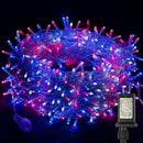 Dazzle Bright 4th of July String Lights, 300 LED 100 FT Connectable Waterproof Patriotic String Lights with 8 Modes, Independence Day Decorations for Indoor Outdoor Party Decor, Red White and Blue by CozyNest Decor