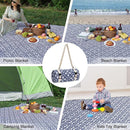 Picnic Blanket, 80''x80'' Waterproof Outdoor Blankets, Picnic Mat Washable for Beach, Picnic Blankets for Camping on Grass with Shoulder Strap - NavyBlue by TinyTreasures Baby Boutique