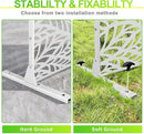 Outdoor Privacy Screen,72" H×47" W Metal Privacy Screen, Freestanding Privacy Fence Panels for Patio by GreenHaven Gardens
