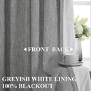 Vision Home Charcoal Grey Full Blackout Curtains Pinch Pleated Room Darkening Window Curtains 63 inch for Living Room Bedroom Thermal Insulated Pinch Pleat Drapes with Hooks Back Tab 2 Panel 40"Wx63"L by CozyNest Decor