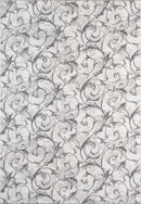 Non-Slip Washable 5x7 Area Rugs for Living Room Bedroom, Ultra Soft Bedside Rug, Indoor Floor Carpet for Kids Girls and Boys, Dorms, Nursery Rooms, Non-Skid Area Rug, Floral Grey, 5' x 7' by TinyTreasures Baby Boutique