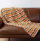 Soft Chenille Yarn Throw 50"x60", Handmade Knit Throw Blanket, for use in All Seasons, Soft Cozy Warm Knitted Blanket for Bed Sofa, Couch Chair, Living Room(1.98Ib) by CozyNest Decor