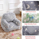 Toddler Chair, Glow in The Dark Kids Sofa Bean Bag Chair for Kids Children Couch Toddler Mini Sofa Armrest for Children, Lightweight Children Sofa(Moon Grey) by TinyTreasures Baby Boutique