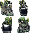 Magical Dragon Statue Gutter Downspout Extender, Garden Ornament, Decor Downspout Diverter, Perfect Rain Diverter for 3"x4" Downspouts, Eco-Friendly Resin, Perfect Outdoor Decor Gift by GreenHaven Gardens