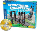Thames & Kosmos Structural Engineering: Bridges & Skyscrapers | Science & Engineering Kit | Build 20 Models | Learn about Force, Load, Compression, Tension | Parents' Choice Gold Award Winner, Blue by TinyTreasures Baby Boutique