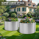 3 Pack 40x40 inch Tall Round Galvanized Raised Garden Bed Outdoor,Metal Garden Bed for Vegetables,Steel Raised Beds for Gardening,Above Ground Garden Box for Flower by GreenHaven Gardens