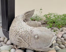 Real Fish Sculpture Gutter Diverter Rain,Eco-Friendly Resin Gutter Extender Diverter,Deco Gutter Extension Downspout, Splash Block, Perfect Rain Gutter Downspout Extension for 3"x4" Downspouts by GreenHaven Gardens