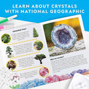National Geographic Craft Kits for Kids - Crystal Growing Kit, Grow 6 Crystal Trees in Just 6 Hours, Educational Craft Kit with Art Supplies, Geode Specimen, STEM Arts & Crafts Kit (Amazon Exclusive) by TinyTreasures Baby Boutique