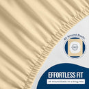 Utopia Bedding Waterproof Mattress Protector Full Size, Premium Terry Mattress Cover 200 GSM, Breathable, Fitted Style with Stretchable Pockets (Beige) by TinyTreasures Baby Boutique