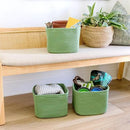 NaturalCozy Storage Cubes 9”x9”x7”Cotton Rope Woven Baskets for Organizing 3-Pack | 9 Inch Cube Storage Bin | Small Basket for Shelf Nursery, Pantry, Decorative Plant, Bathroom Closet, Toy Gift by CozyNest Decor