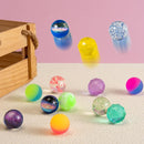 JOYIN 24 PCS Multistyle Bouncy Balls, 6 Styles 32mm Assorted Bouncy Balls Bulk with Storage Bag, Bounce Toys for Kids Party Favors Birthdays Gifts Goodie Bags Stuffers Carnival Prizes by TinyTreasures Baby Boutique