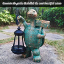 JOYBEE Garden Statues Turtle with Solar Lantern Outdoor Decor-Turtle Solar Figurines Lights Decorations for Patio Yard Lawn Ornaments-Gifts for Birthday Easter Housewarming by GreenHaven Gardens