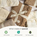 MakeMake Organics Organic Throw Blanket GOTS Certified Organic Cotton Blanket Chunky Knit Super Soft Cozy Fall Winter Large Adults Throw Blanket (50x60, Vanilla) by CozyNest Decor