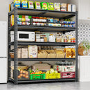 72" H Storage Shelves Heavy Duty, 2200LBS Garage Shelving, 5 Tier Metal Shelving Unit Adjustable Garage Shelves Utility Rack Shelf for Storage Warehouse Pantry Closet,40" W × 20" D × 72" H, Black by GreenHaven Gardens