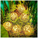 Honoson 3.9 Inch Solar Globe Lights Outdoor Waterproof, Solar Balls for Garden Cracked Glass Ball, Ground Landscape Garden Decor for Patio and Yard Lawn Backyard (6 Pieces) by GreenHaven Gardens