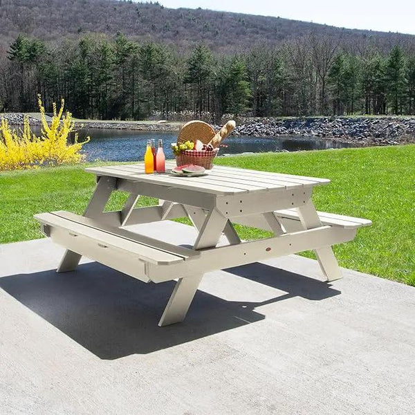 highwood Hometown Picnic Table, 6 Foot, Whitewash, photo 2 of 9