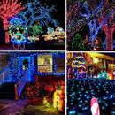 Dazzle Bright Christmas String Lights, Connectable Waterproof String Lights Green Wire with 8 Modes, Christmas Decorations for Indoor Yard Garden (Blue, 300 LED) by GreenHaven Gardens