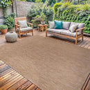 Washable Indoor Outdoor Rug 6x9 Weather Resistant Area Rugs Modern Solid Jute Rug for Porch Deck Balcony Backyard Patio Outside Carpet (6 X 9 Jute Beige) by CozyNest Decor