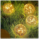 Honoson 4.7 Inch Solar Globe Lights Outdoor Waterproof, Solar Balls for Garden Cracked Glass Ball, Ground Landscape Garden Decor for Patio and Yard Lawn Backyard (4 Pieces) by GreenHaven Gardens