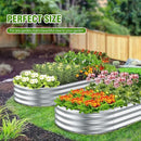 2 Pcs 9 x 3 x 1 FT Galvanized Steel Raised Garden Bed, Large Galvanized Steel Outdoor Planter Box for for Easy to DIY and Clean - Raised Garden Beds Outdoor for backyards, terraces and Balconies by GreenHaven Gardens