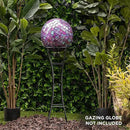 Alpine Corporation 24" Tall Indoor/Outdoor Metal Gazing Globe Display Stand, Black by GreenHaven Gardens