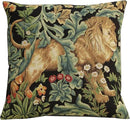 Charlotte Home Furnishings Throw Pillow Covers, Decorative Boho Pillow Covers for Couch, Living Room, Black Lion Square Cushion Cases 18x18 in, European Cotton Jacquard Woven for Cozy Bedroom Decor by CozyNest Decor
