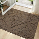 COSY HOMEER-Door-Mat-Non-Slip-Entryway-Rug 32”x48” Absorbent Welcome Mats Washable Dirt Trapper Door Mat Entrance Floor Mats for Front Back Doormats and Wet Shoes,Brown by CozyNest Decor