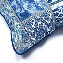 NEWLAKE Blue Classic Bohemian Style Cotton Throw Pillow Covers (2 Pieces, 18X18 Inch) by CozyNest Decor