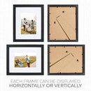 Sheffield Home 4 Piece Gallery Wall Frame Set, 8x10 Inch, Black by CozyNest Decor