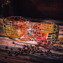 Renaissance Stained Glass Coffee Cup Mug Set Of 2 By Festive Colorful Coffee Cups St by The Wine Savant