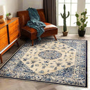 Area Rug 5'x7' Washable Rug Traditional Floor Cover Thin Retro Kitchen Indoor Distressed Non Slip Carpet for Living Room Bedroom Dining Room by TinyTreasures Baby Boutique