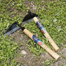 Japanese-Style Weeding Sickle/Hand Hoe, Sickle Garden Hand Weeder Tool with All Steel Blade for Cutting Grass, Digging, Soil loosening by GreenHaven Gardens
