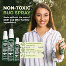 Deet-free Insect & Mosquito Repellent Travel Pack (2, 4, 8oz) – Nice Smelling Insect Repellent with Lemongrass Oil Safe for Pets and Kids – Bug Spray for Mosquitoes, Gnats, Black Flies, and No-see-ums by TinyTreasures Baby Boutique
