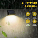 Brighter Solar Fence Lights 18 Pack, RGB 8 Colors, Dusk to Dawn Deck Light, Fence Solar Lights Outdoor IP65 Waterproof, Solar Outdoor Lights for Backyard/Railing/Wall/Step/Patio by GreenHaven Gardens
