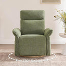 CHITA Power Recliner Chair, Electric Triple-Motor Swivel Glider Nursery Rocking Chair with Adjustable Power Headrest and Lumbar Support, GREENGARD Gold Certified, Solid Wood Base, Forest Green by TinyTreasures Baby Boutique
