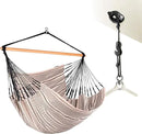LA SIESTA® - XL King Habana Cotton Hammock Chair & CasaMount - Hanging Chair w/Suspension Kit for Walls Ceilings & Square Beams - Indoor Outdoor Swing Hanging Chair Bedroom Patio Balcony - Zebra by GreenHaven Gardens