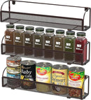 Simple Houseware Wall Mounted Spice Rack Shelves Organizer, Bronze, 3-Pack by CozyNest Decor