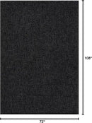 CAMILSON Easy Jute Rug 6x9, Indoor Outdoor Dark Gray Black Farmhouse Area Rugs for Living Room Patio and Kitchen Rug, Solid Boho Woven Design, Easy-Cleaning, Washable Outside Carpet Alfombras (6 x 9) by CozyNest Decor