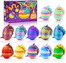12PCS 3D Printed Dragon Eggs with Dragon Inside, Unique Fun Gifts Cool Stuff Cool Gadgets for Men Teens Boy Gifts, Mini Articulated Easter Basket Essentials for Kids by TinyTreasures Baby Boutique