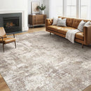 5x7 Area Rugs Living Room: Washable Large Abstract Soft Rug Stain Resistant Indoor Floor Non-Slip Accent Carpet for Women Modern Home Enthusiasts Aged 25-45 - Bedroom Nursery Playroom- Beige Brown by TinyTreasures Baby Boutique